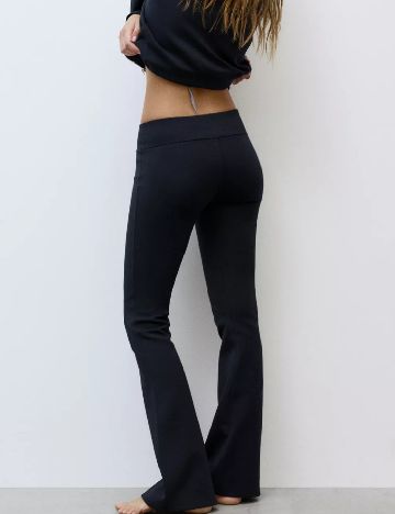 Pantaloni Pull&Bear, bleumarin inchis