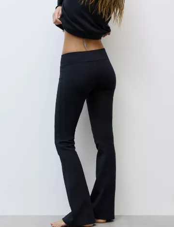 Pantaloni Pull&Bear, bleumarin inchis