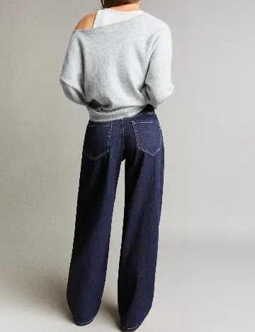 Blugi Bershka, bleumarin