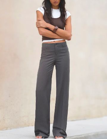 Pantaloni Bershka, gri