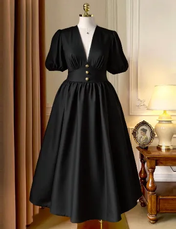 Rochie lunga SHEIN CURVE, negru