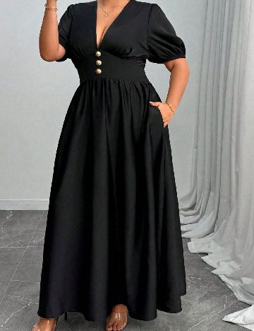 Rochie lunga SHEIN CURVE, negru