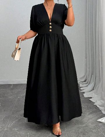 Rochie lunga SHEIN CURVE, negru