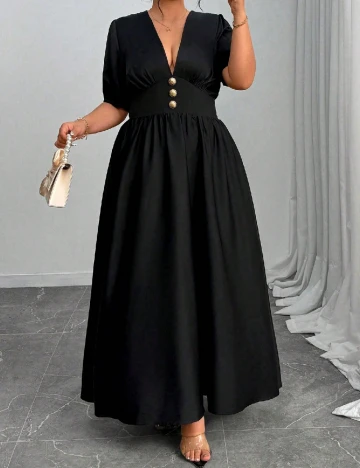 Rochie lunga SHEIN CURVE, negru