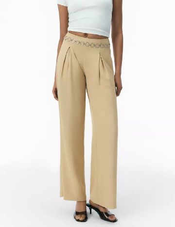 Pantaloni Stradivarius, maro deschis