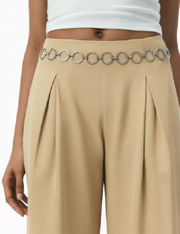 Pantaloni Stradivarius, maro deschis