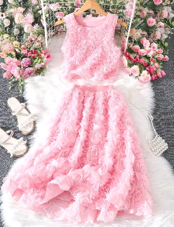 Compleu Shein Kids, roz