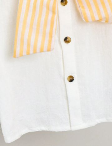 Compleu Shein Kids, alb/galben