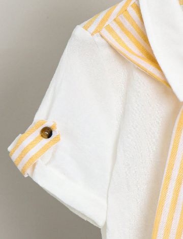 Compleu Shein Kids, alb/galben