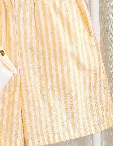 Compleu Shein Kids, alb/galben