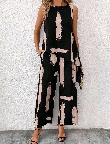 Compleu SHEIN, negru/roz