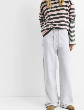 Pantaloni Pull&Bear, gri