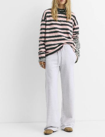 Pantaloni Pull&Bear, gri