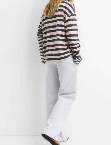 Pantaloni Pull&Bear, gri