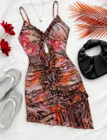 Rochie scurta SHEIN, mix culori