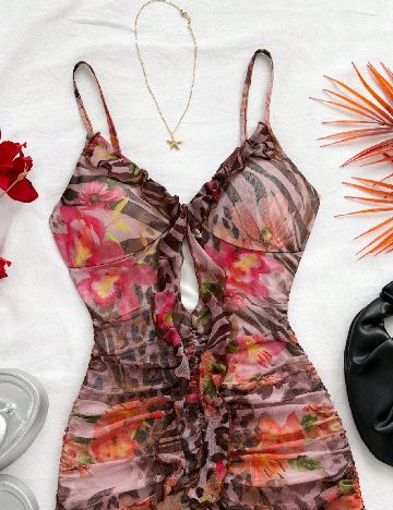 Rochie scurta SHEIN, mix culori