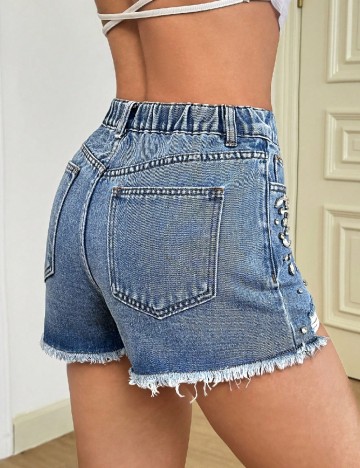 Pantaloni scurti SHEIN, albastru