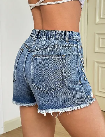 Pantaloni scurti SHEIN, albastru