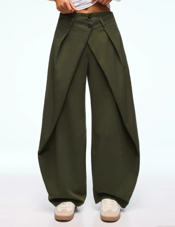 Pantaloni Bershka, verde