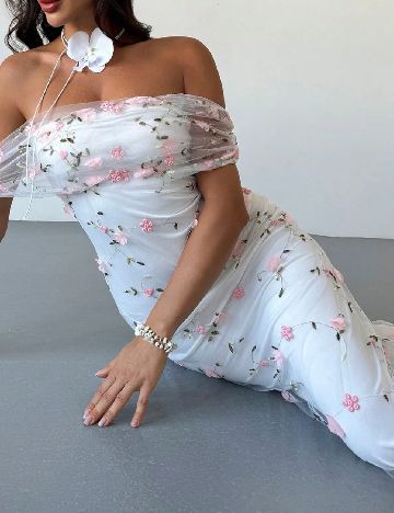 Rochie lunga SHEIN, alb