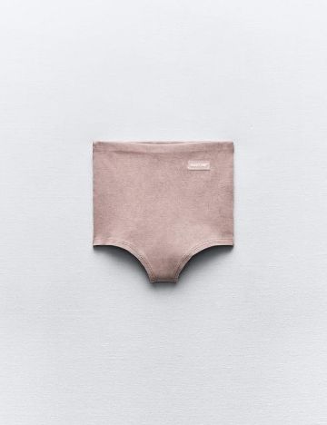 Pantaloni scurti Zara, roz pudra