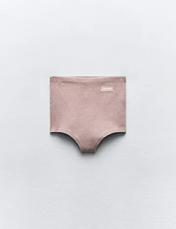 Pantaloni scurti Zara, roz pudra