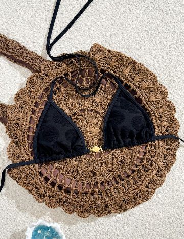 Sutien de baie SHEIN, negru