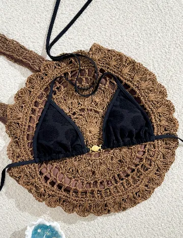 Sutien de baie SHEIN, negru