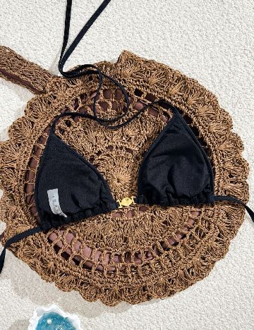 Sutien de baie SHEIN, negru