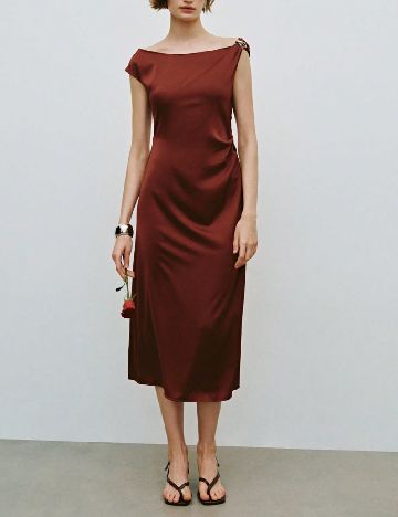 Rochie medie SHEIN, maro