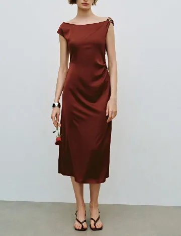 Rochie medie SHEIN, maro