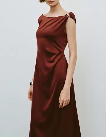 Rochie medie SHEIN, maro