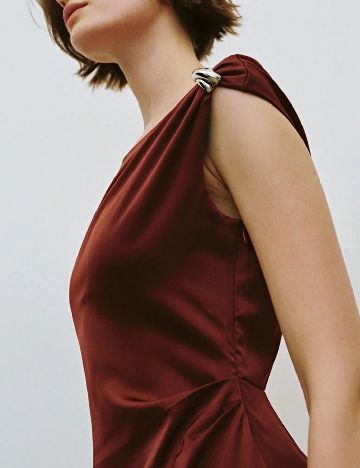 Rochie medie SHEIN, maro