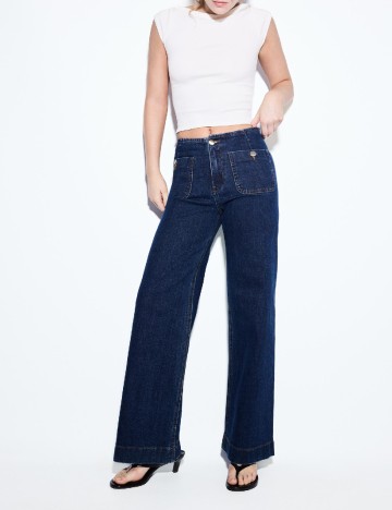 Blugi Stradivarius, bleumarin