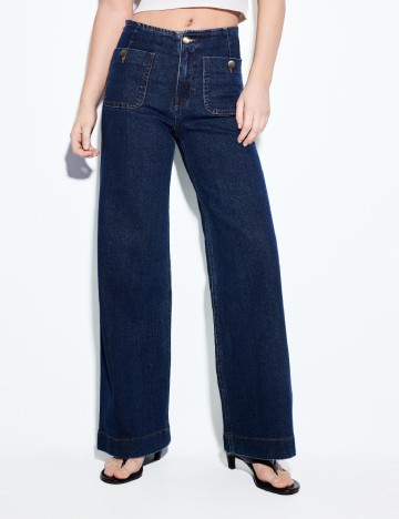 Blugi Stradivarius, bleumarin