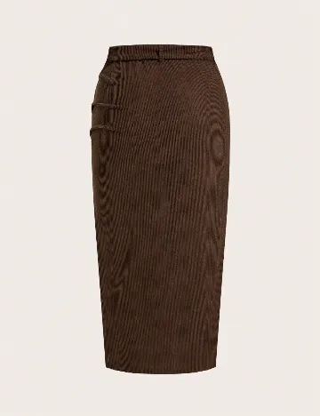 Fusta SHEIN CURVE, maro