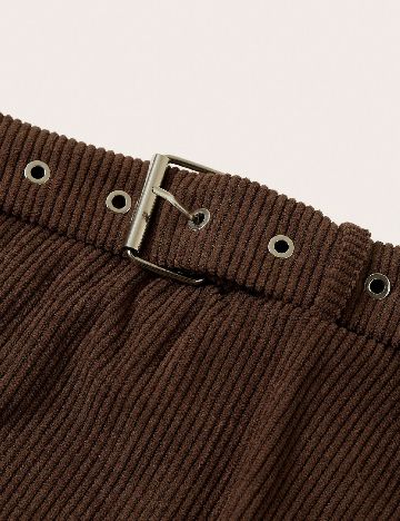 Fusta SHEIN CURVE, maro