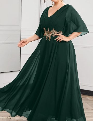 Rochie lunga SHEIN CURVE, verde