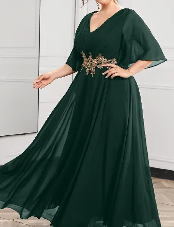 Rochie lunga SHEIN CURVE, verde