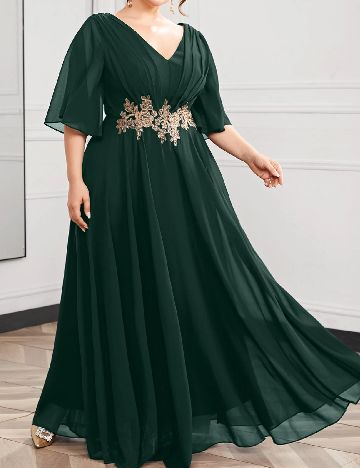 Rochie lunga SHEIN CURVE, verde
