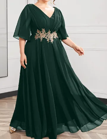 Rochie lunga SHEIN CURVE, verde