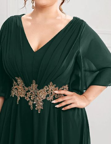 Rochie lunga SHEIN CURVE, verde