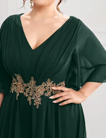 Rochie lunga SHEIN CURVE, verde