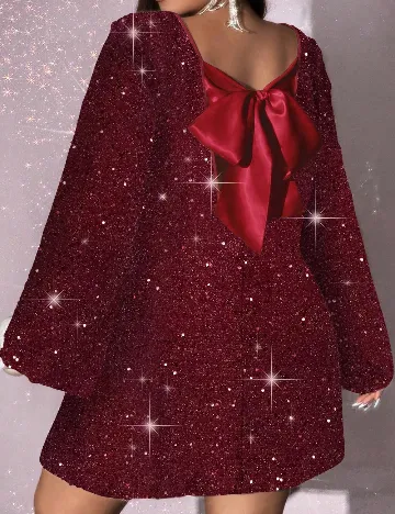 Rochie scurta SHEIN CURVE, rosu