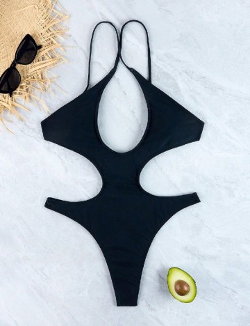 Costum de baie SHEIN, negru