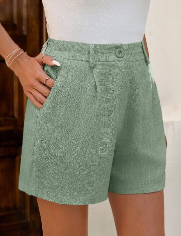 Pantaloni scurti SHEIN, verde