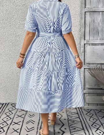 Rochie medie SHEIN CURVE, albastru