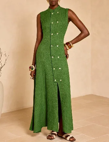 Rochie lunga SHEIN, verde