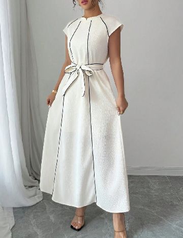 Rochie lunga SHEIN, ecru