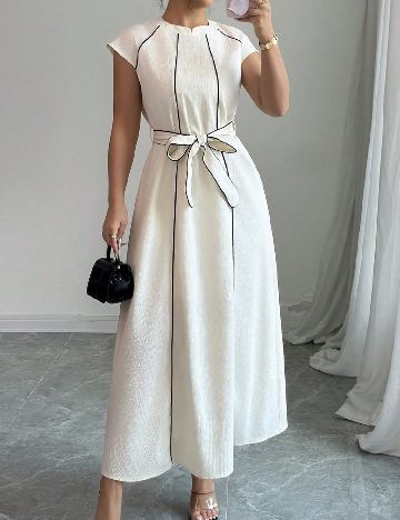 Rochie lunga SHEIN, ecru